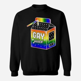 Gay Juice Aesthetic Lgbtq Gay Pride Sweatshirt - Monsterry CA
