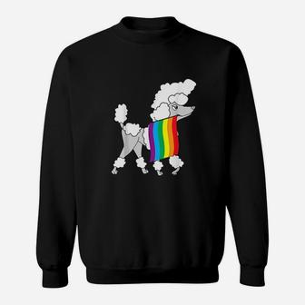 Gay Pride Poodle Sweatshirt | Crazezy DE