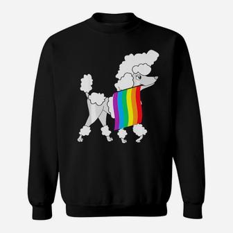 Gay Pride Poodle Sweatshirt - Monsterry