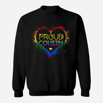 Gay Pride Shirt Proud Cousin Lgbt Parent Shirt Lgbtq Month Sweatshirt | Crazezy