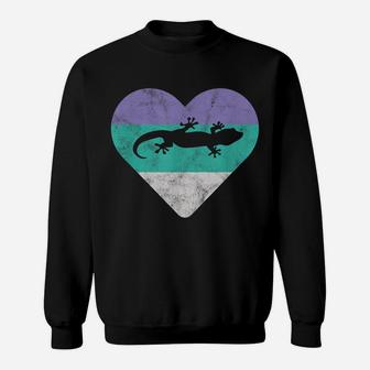 Gecko Retro Lizard Gift For Women Or Girls Sweatshirt | Crazezy DE