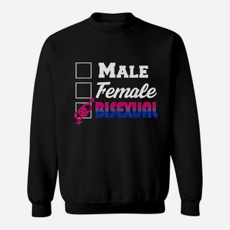 Gender Checklist Pride Flag Lgbtq Cool Lgbt Gift Sweatshirt | Crazezy