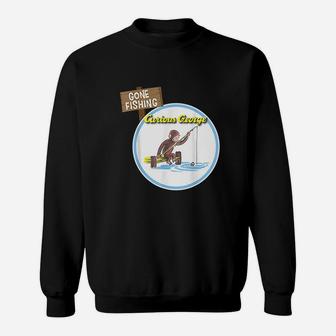 George Gone Fishing Circle Sweatshirt | Crazezy