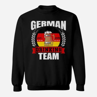 German Drinking Team Germany Flag Funny Oktoberfest Gift Sweatshirt | Crazezy UK