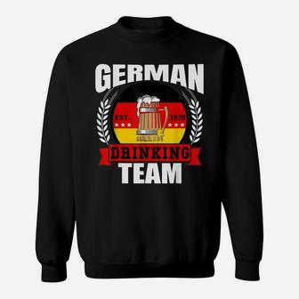German Drinking Team Germany Flag Funny Oktoberfest Gift Sweatshirt | Crazezy AU
