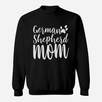 German Shepherd Mom Printed Ladies Next Level Brand Sweatshirt | Crazezy
