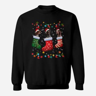 German Shorthaired Pointer Christmas Socks Funny Xmas Pajama Sweatshirt | Crazezy UK