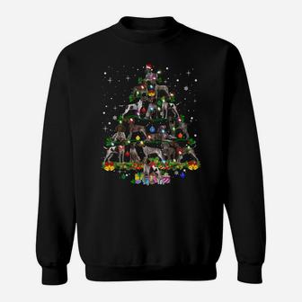 German Shorthaired Pointer Christmas Tree X-Mas Dog Dad Mom Sweatshirt | Crazezy UK