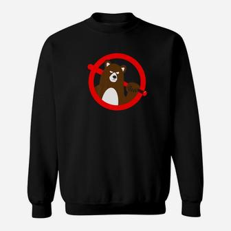 Get Out Of My Forest Bear Bat Save Our Woods Sweatshirt - Thegiftio UK