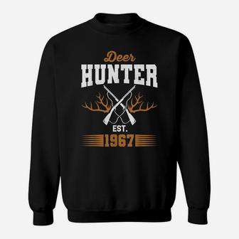 Gifts For 54 Year Old Deer Hunter 1967 Hunting 54Th Birthday Sweatshirt | Crazezy