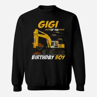 Gigi Of The Birthday Boy Construction Birthday Party Sweatshirt | Crazezy CA