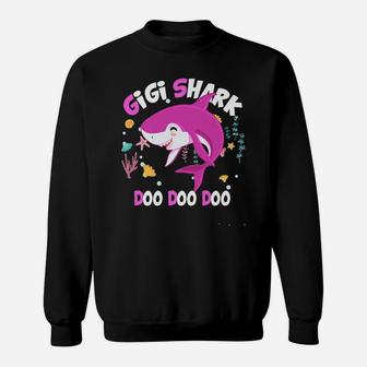 Gigi Shark Gift From Wife Son Daughter And Grand Sons Sweatshirt | Crazezy