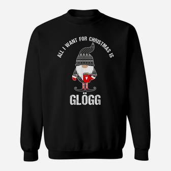 Glogg Scandinavian Tomte Christmas Gnome Sweatshirt | Crazezy