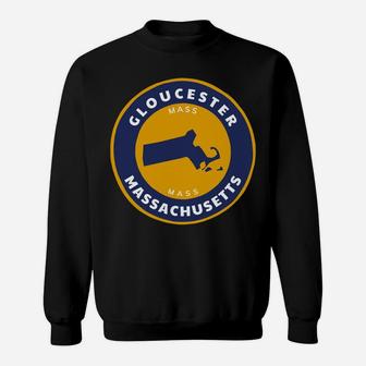 Gloucester Massachusetts Ma Mass State Pride Badge Souvenir Sweatshirt Sweatshirt | Crazezy