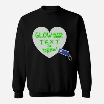 Glow In The Dark Text Or Draw Sweatshirt | Crazezy DE