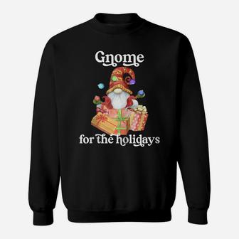 Gnome For The Holidays Funny Christmas Xmas Pajama Gift Zip Hoodie Sweatshirt | Crazezy DE