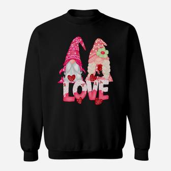 Gnome Love Couple Valentine's Day Cute Gnomes Sweatshirt - Monsterry