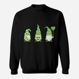 Gnome One Fights Alone Mental Health Awareness Green Ribbon Sweatshirt | Crazezy CA