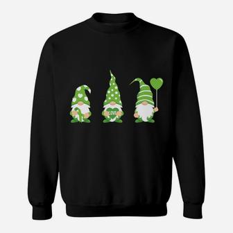 Gnome One Fights Alone Mental Health Awareness Green Ribbon Sweatshirt | Crazezy AU