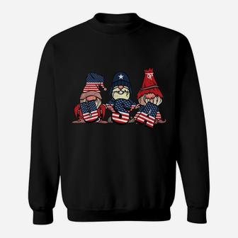 Gnome Usa 4Th Of July Cute American Flag Independence Day Sweatshirt | Crazezy