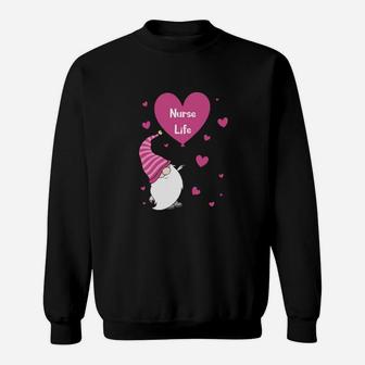 Gnome Valentine Nurse Life Sweatshirt - Monsterry