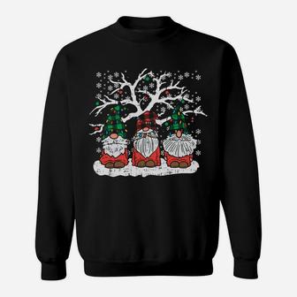 Gnomes Plaid Hat Christmas Garden Xmas Pajama Men Women Gift Sweatshirt | Crazezy CA