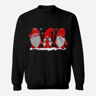 Gnomes Snowy Red Holiday Outfits Christmas Gnomes Sweatshirt | Crazezy