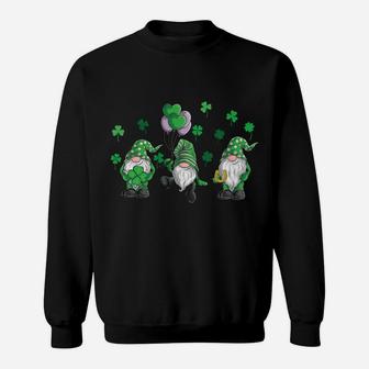 Gnomes St Patricks Day Shamrock Irish Gnome Women Men Kids Sweatshirt | Crazezy