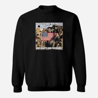 God Bless Those Who Protect Our Rights And Freedoms Sweatshirt - Monsterry AU