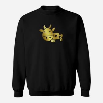 Gold Cow Sweatshirt - Thegiftio UK
