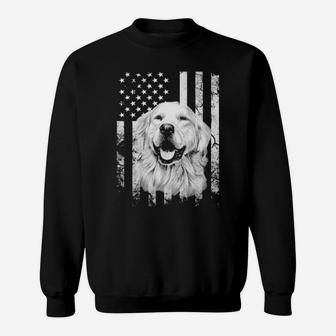 Golden Retriever 4Th Of July America Dog Flag Patriotic Sweatshirt - Monsterry
