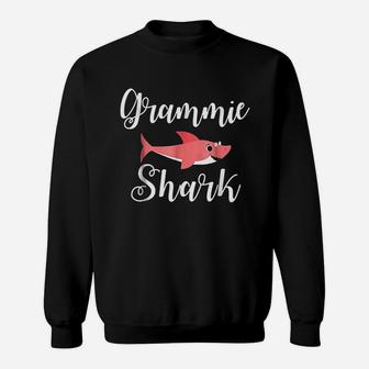 Grammie Shark Funny Grandma Mother Day Sweatshirt | Crazezy