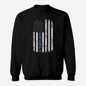 Grampy American Flag Tee Father's Day Grandpa Gift Sweatshirt | Crazezy