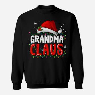 Grandma Claus Christmas Famiy Matching Pajamas Team Santa Sweatshirt | Crazezy
