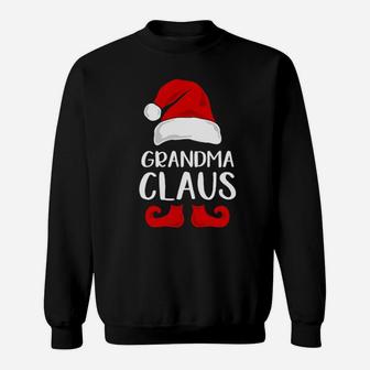 Grandma Claus Merry Xmas Sweatshirt - Monsterry
