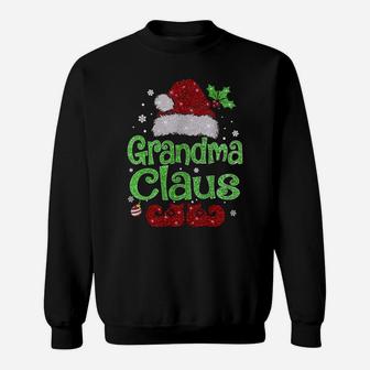 Grandma Claus Shirt Christmas Pajama Family Matching Xmas Sweatshirt Sweatshirt | Crazezy DE