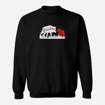 Grandma Wolf Matching Family Tribe Wolves Pup Mother Puppy Sweatshirt | Crazezy