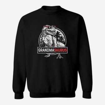 Grandmasaurus Grandma Saurus Dinosaur Sweatshirt | Crazezy