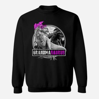Grandmasaurus Shirt Funny T-Rex Gift For Grandma Dino Sweatshirt | Crazezy