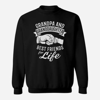 Grandpa And Granddaughter - Best Friends For Life Zip Hoodie Sweatshirt | Crazezy UK