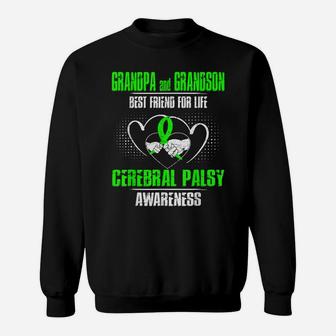 Grandpa And Grandson Best Friend Of Life Cerebral Palsy Sweatshirt | Crazezy UK