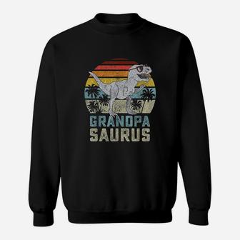 Grandpasaurus T Rex Dinosaur Grandpa Sweatshirt | Crazezy AU