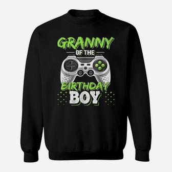 Granny Of The Birthday Boy Matching Video Game Birthday Sweatshirt | Crazezy AU