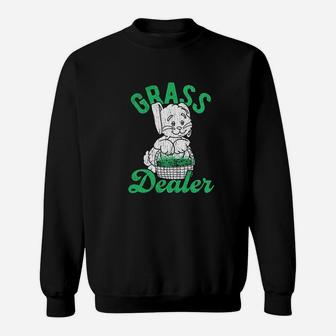 Grass Dealer Funny Easter Bunny Basket Holdiay Sweatshirt | Crazezy