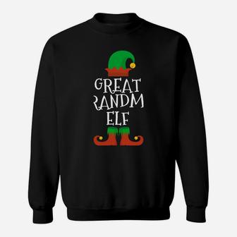 Great Grandma Elf Christmas Funny Xmas Gift Sweatshirt | Crazezy UK