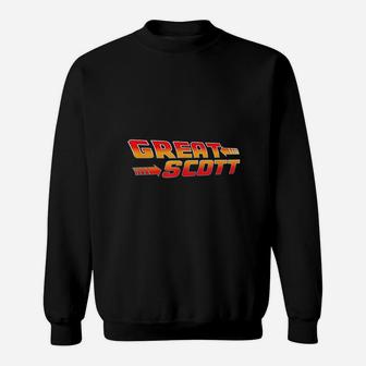 Great Scott Funny Time Traveler Mad Scientist Inventor Sweatshirt - Thegiftio UK