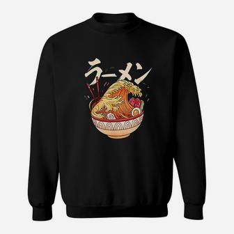 Great Wave Of Ramen Japan Sweatshirt | Crazezy UK
