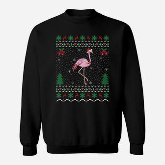 Greater Flamingo Xmas Gift Ugly Flamingo Bird Christmas Sweatshirt Sweatshirt | Crazezy DE