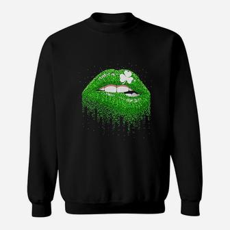 Green Lips Sweatshirt | Crazezy CA