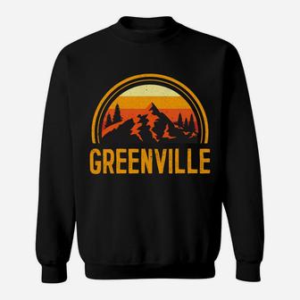 Greenville South Carolina Sc Mountains Hiking Souvenir Retro Sweatshirt | Crazezy